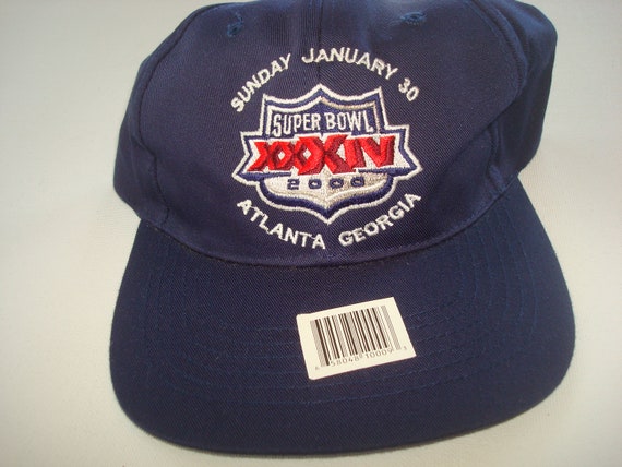 RAMS Super Bowl Script Vintage Snapback Hat Cap Vintage 90s 
