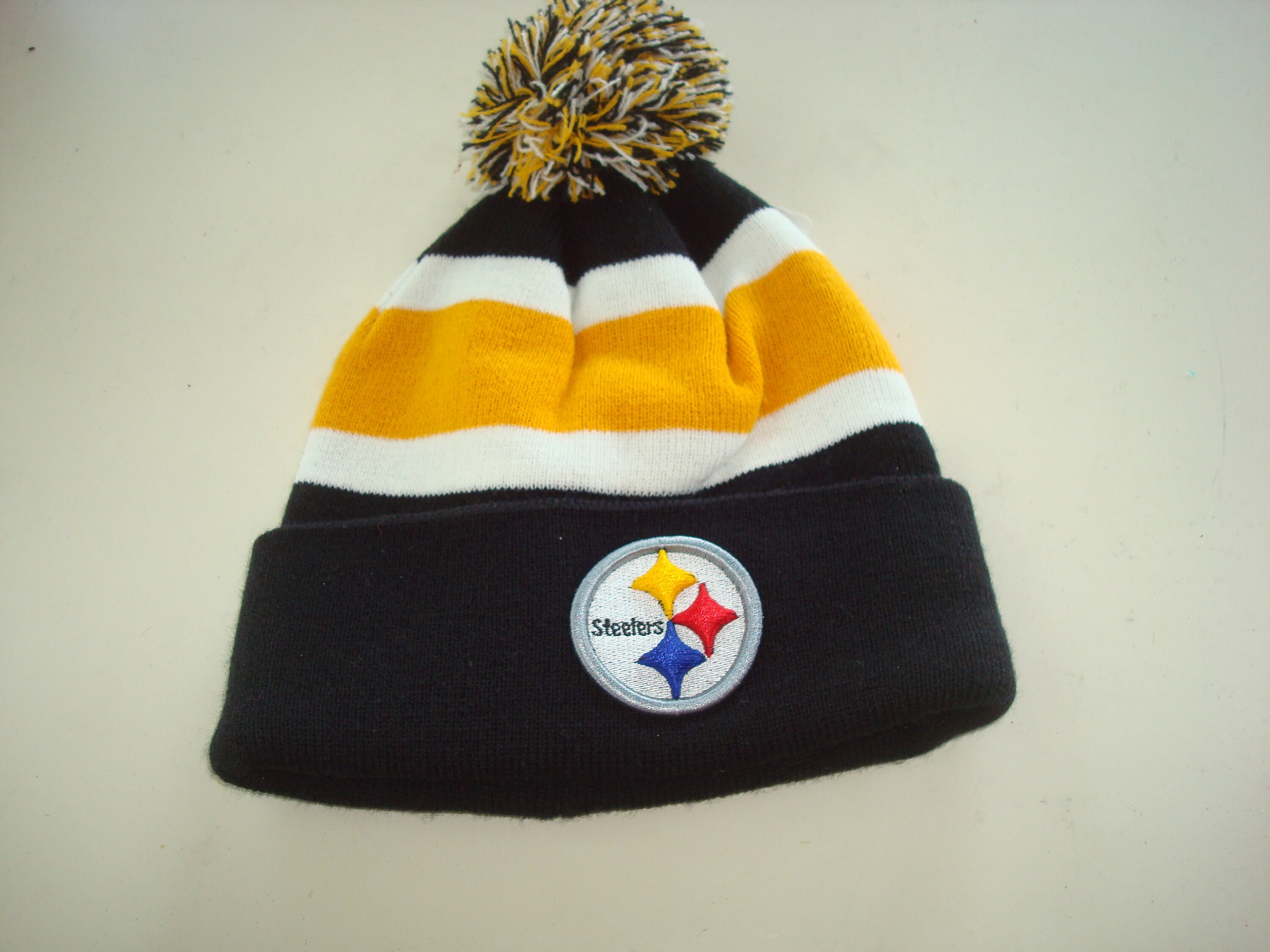 STEELERS POM Beanie Knit Toboggan 