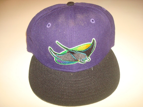 TAMPA BAY DEVIL Rays New Era Diamond Fitted 1995 Vintage Hat 90s