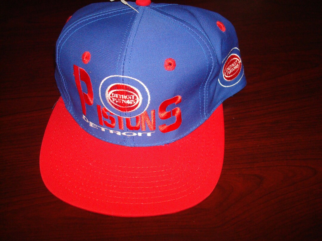 DETROIT PISTONS Script Vintage Snapback Hat Cap Vintage 90s Etsy