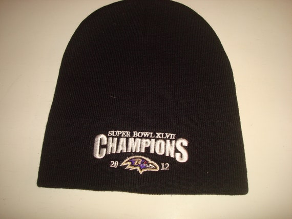 BALTIMORE RAVENS SKULL Beanie Knit 