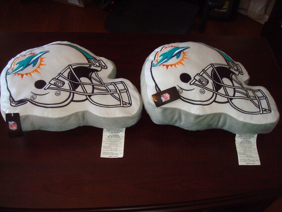 Miami Dolphins Pillow 14x11x4 Sofa Bed Couch New With Tags Etsy