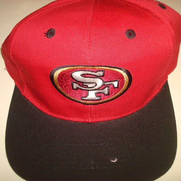 SAN FRANCISCO 49ERS logo7 1997   logo snapback script hat cap vintage 90s