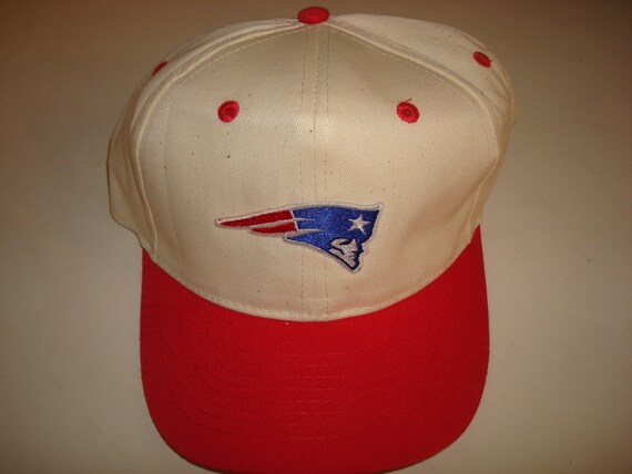 New England Patriots 80s Script Vintage Snapback Hat Cap Etsy