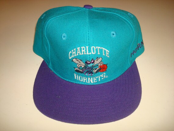 CHARLOTTE HORNETS AJD 1994 script Vintage Snapback cappello | Etsy Italia