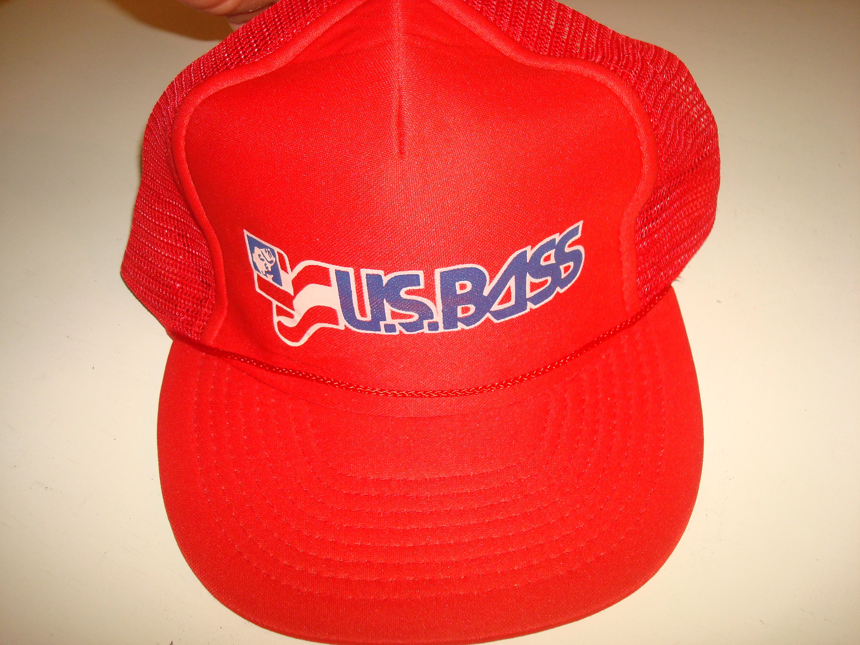 Us Bass Fishing Snapback Script Hat Cap 