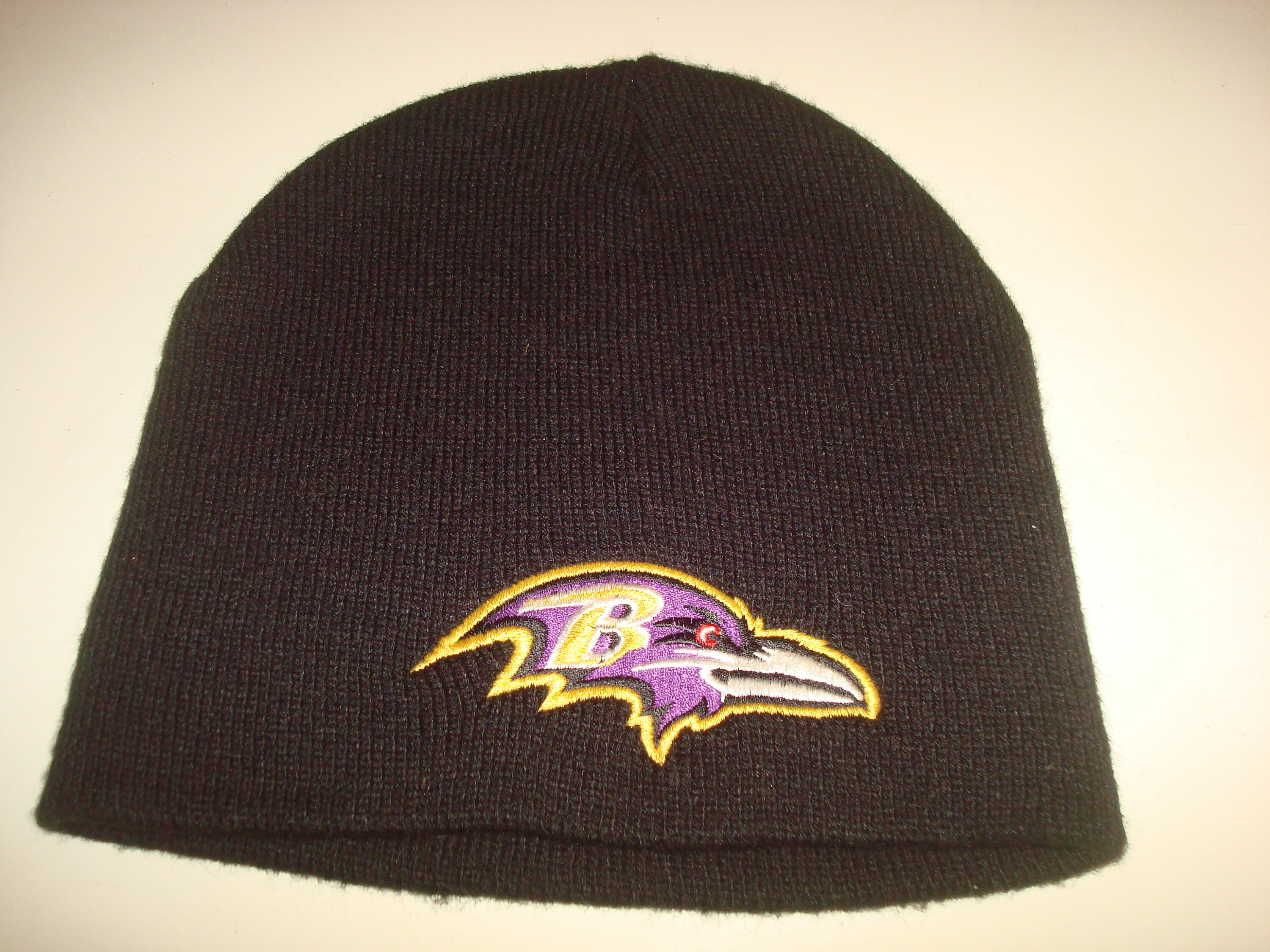 BALTIMORE RAVENS Skull Beanie Knit 