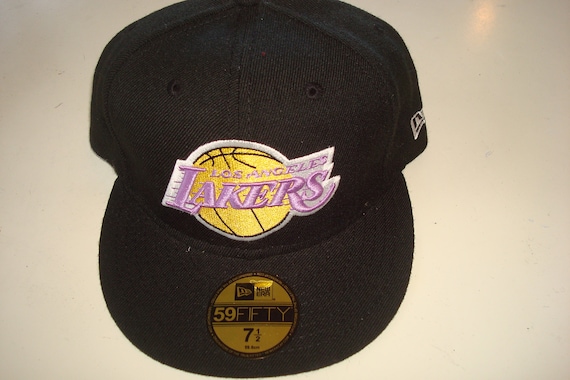 Lakers New Era Fitted Vintage Hat Hat Cap Size 7 1/2 