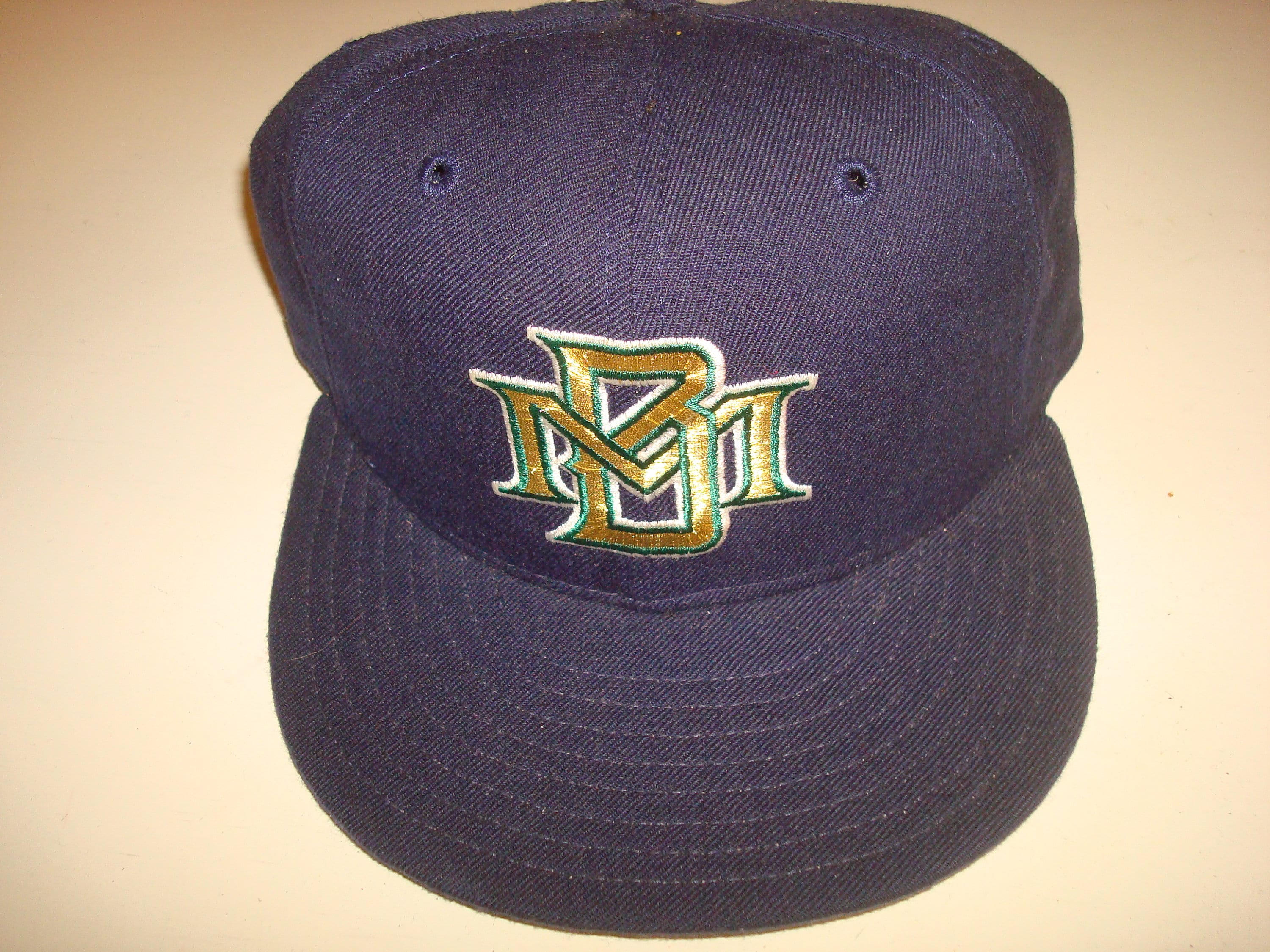 Milwaukee Brewers New Era Diamond Fitted 1995 Vintage Hat 90s Hat Cap Size 6 3/4
