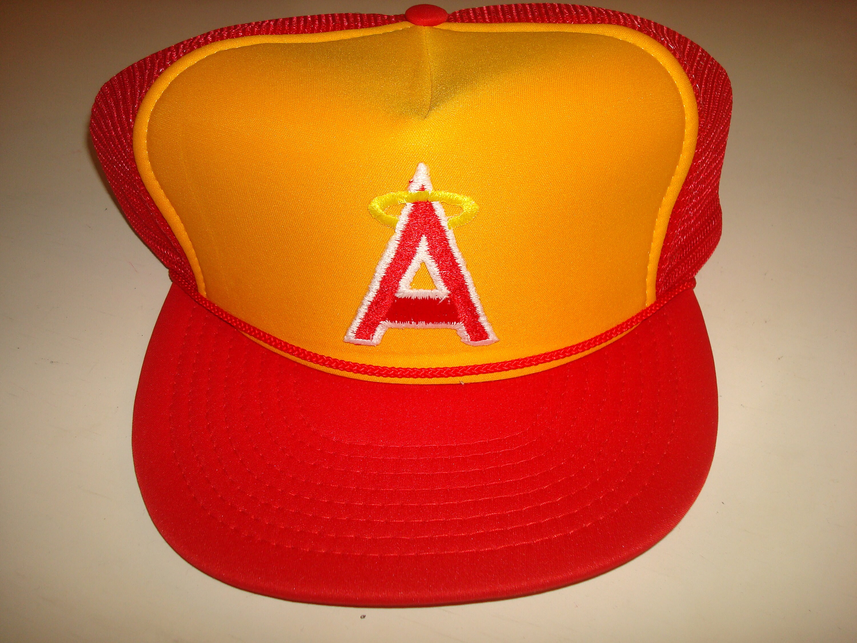 CALIFORNIA ANGELS TRUCKER 80S Script 