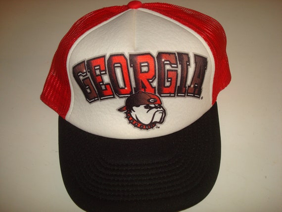 GEORGIA BULLDOGS   script Vintage Snapback  hat c… - image 1