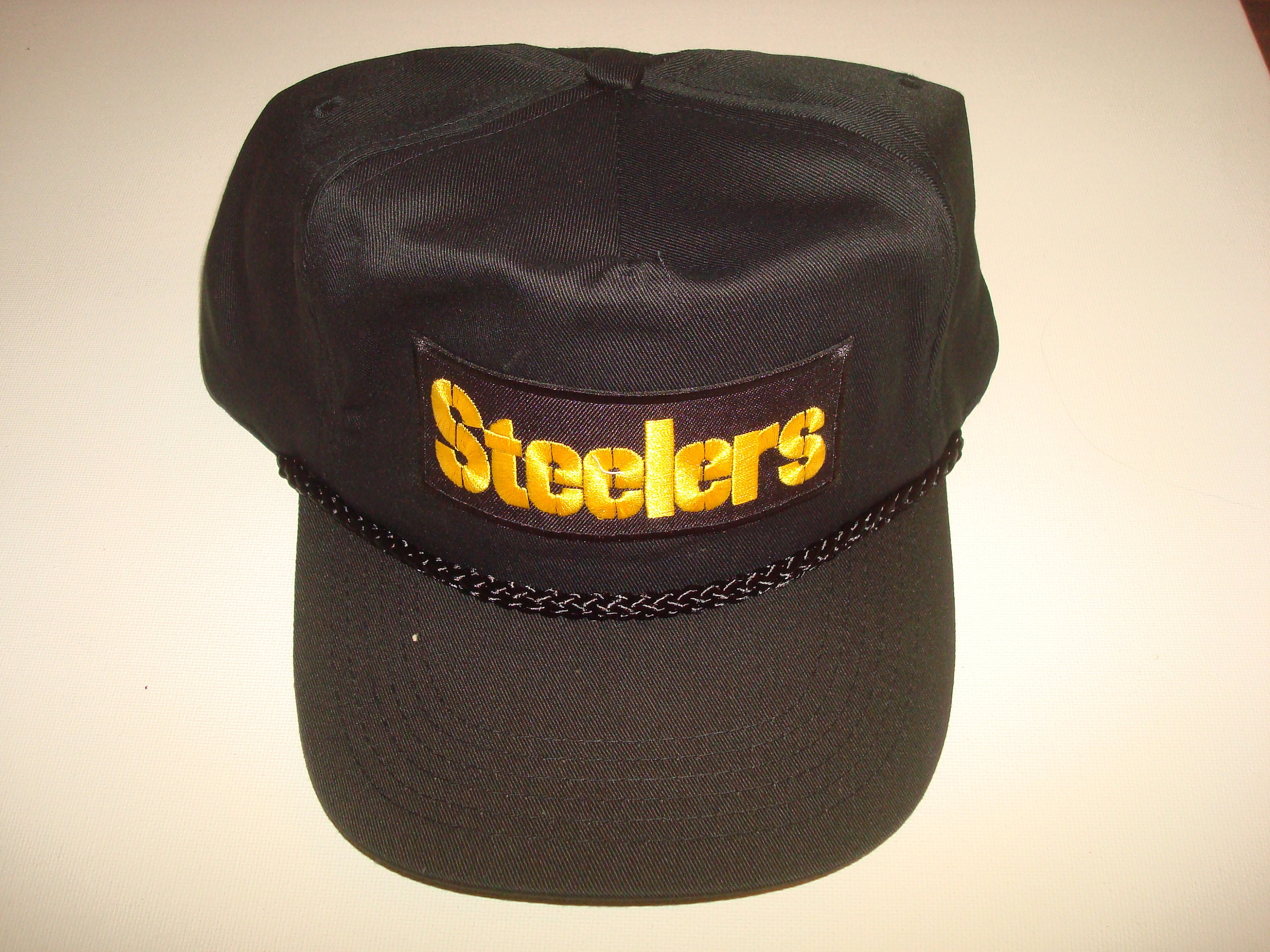 STEELERS Script Vintage Strapback Hat 
