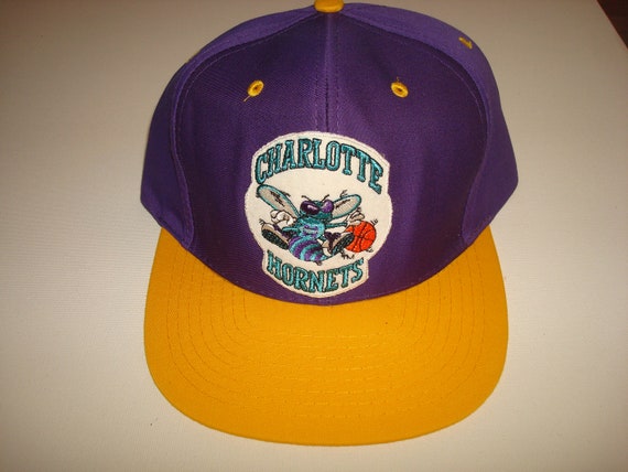 Vintage G Cap Wave Charlotte Hornets Snapback Hat NBA