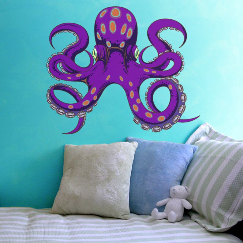 Octopus Wall Decal 23 tall x 28 wide