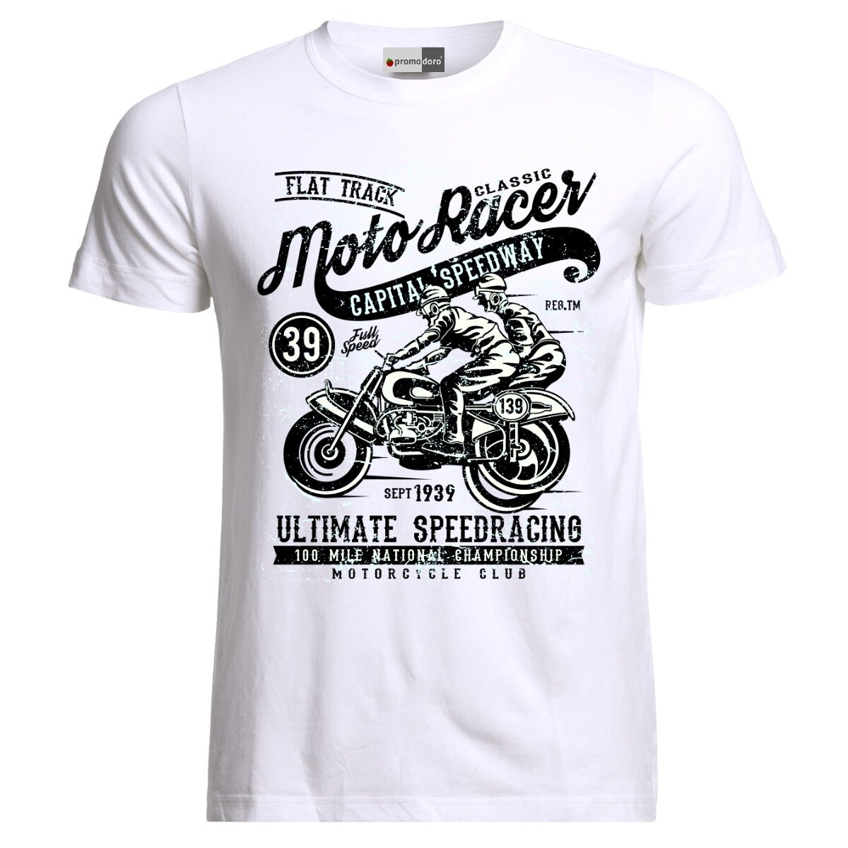 Motorcycle Chopper Motocross Bike Biker Motorrad Moto Rider T-Shirt