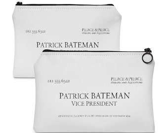 American Psycho Homage To Patrick Bateman Small Accessory Pouch