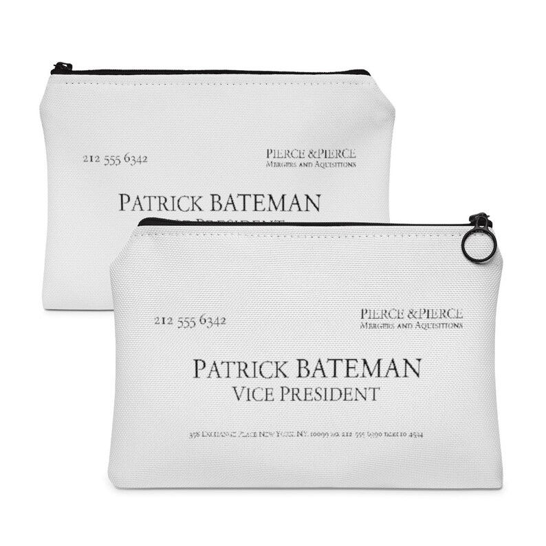 American Psycho Homage To Patrick Bateman Small Accessory Pouch