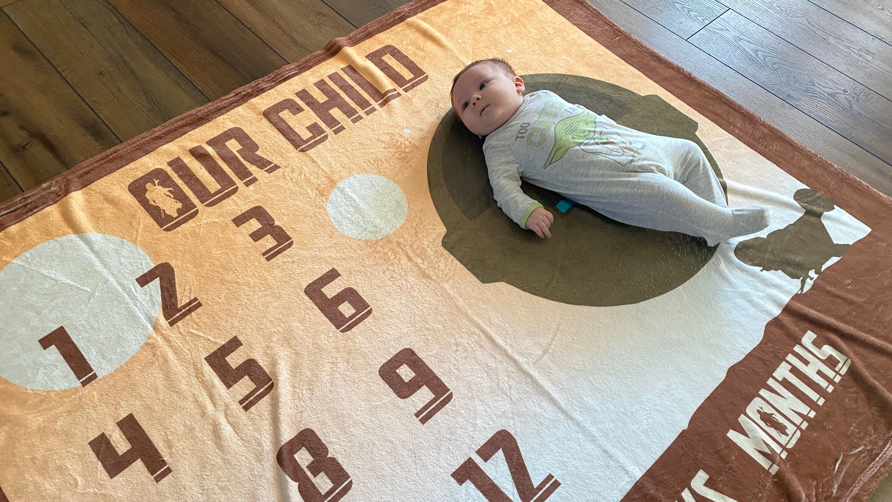 Star wars 2025 baby month blanket