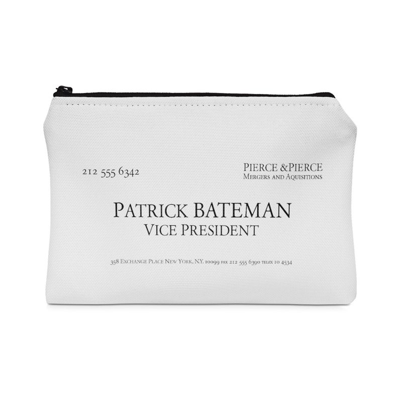 American Psycho Homage To Patrick Bateman Small Accessory Pouch