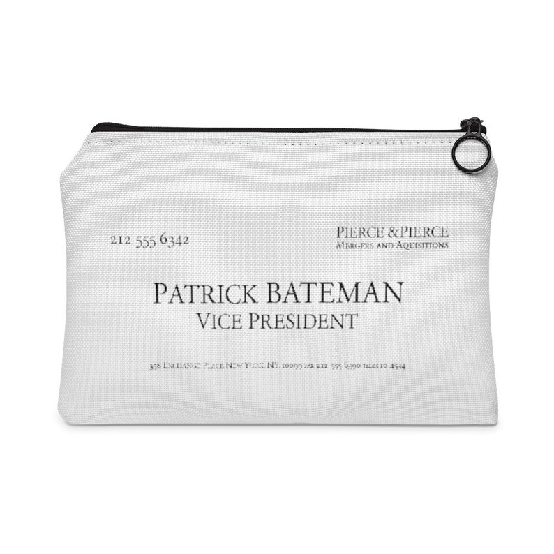 American Psycho Homage To Patrick Bateman Small Accessory Pouch