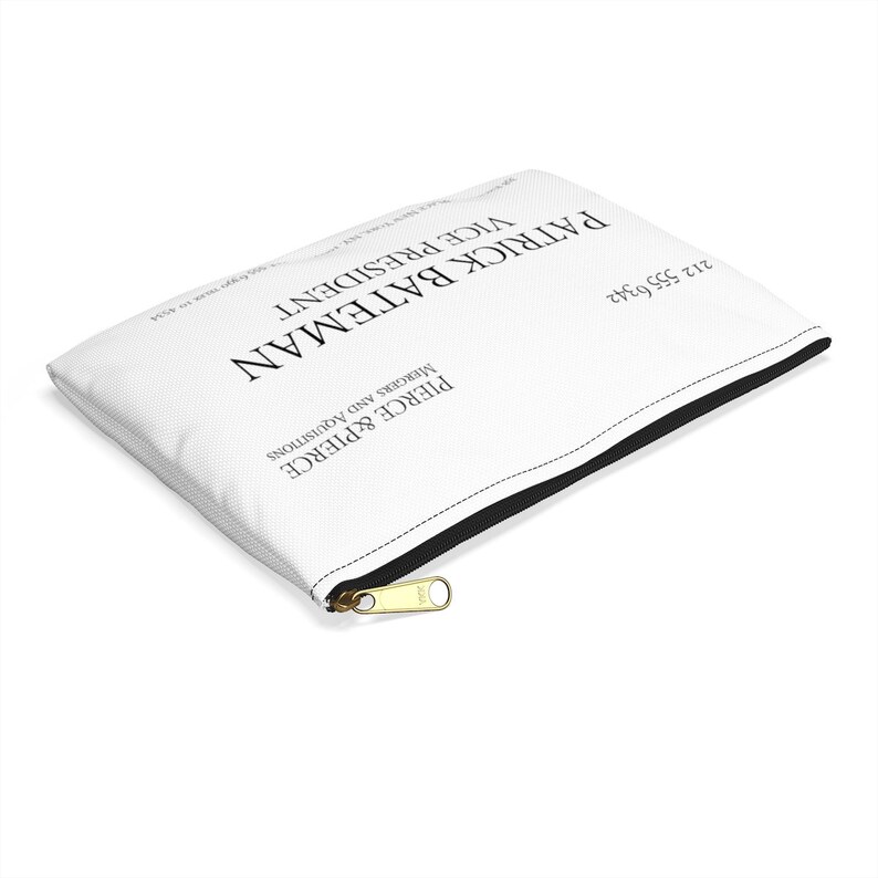 Patrick Bateman Business Card American Psycho Accessory Pouch