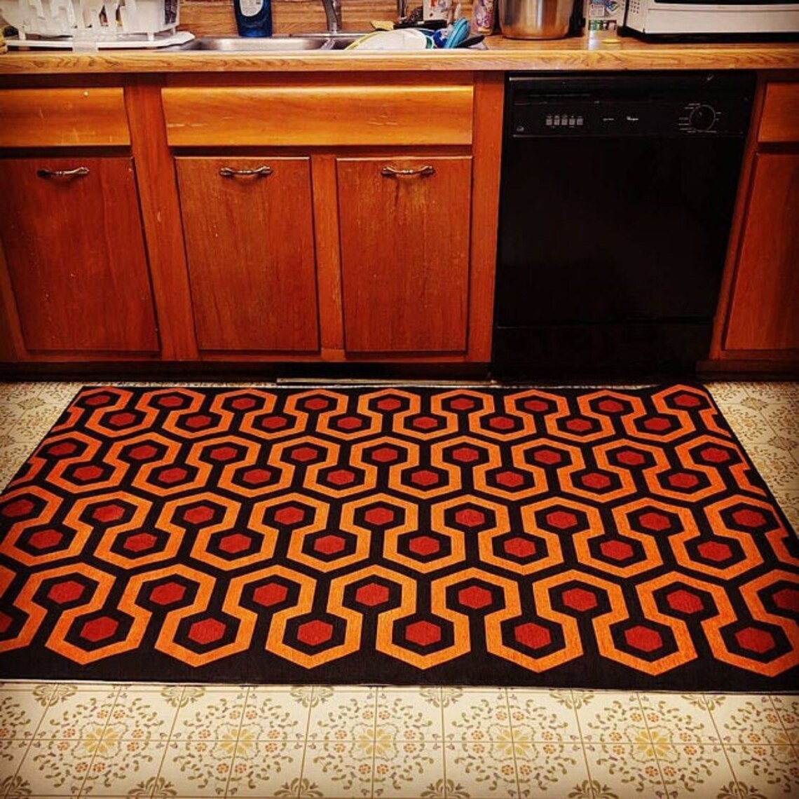 Overlook Hotel Carpet Pattern Area Rug the Shining Etsy