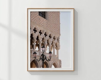 Venice Digital Wall Art | Italy Printable Travel Poster | Doge's Palace Photo Print