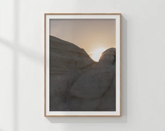 Milos Greece Photography | Coastal Print | Greece Travel Poster | Greek Islands | Sarakiniko Beach
