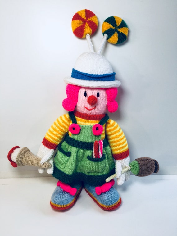 knitted character dolls
