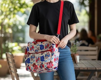 Borsa impermeabile di grandi dimensioni per sedia a rotelle, passeggino o carrozzina.