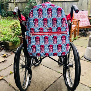 Large David Bowie Themed  Waterproof Wheelchair Buggy Stroller Backpack