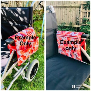 Fourre-tout mobile pour fauteuil roulant en tissu imperméable