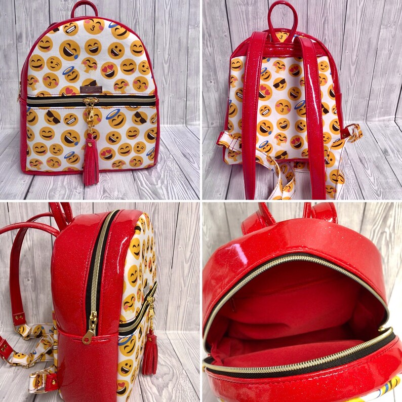 emoji mini backpack