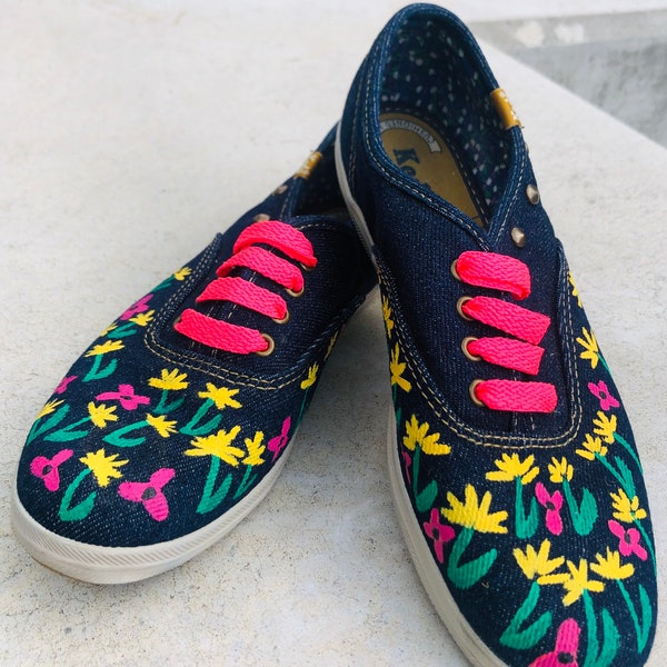 Painted Keds - Etsy