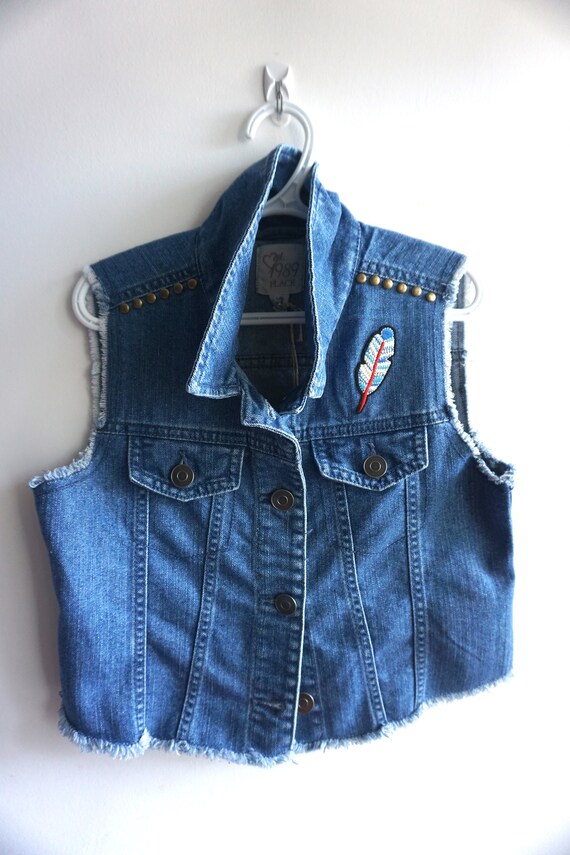 Children's denim vest 2025
