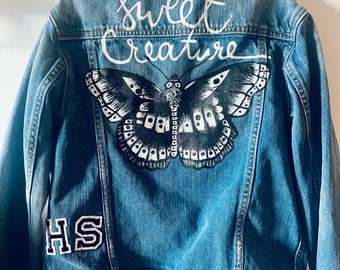 Hand Painted Harry Styles Jacket