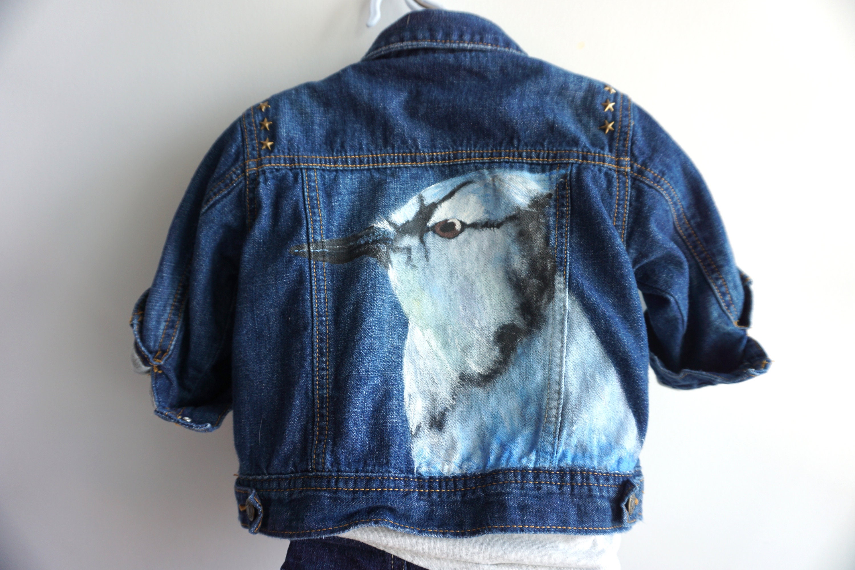 Customizable Hand Painted Kid's Denim 