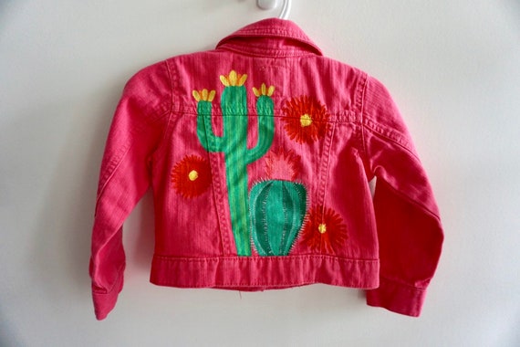 dark pink denim jacket