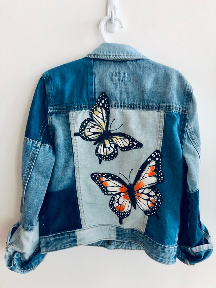 butterfly denim jacket