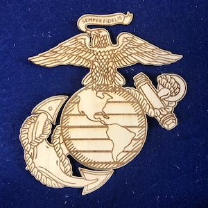 USMC EGA/Eagle Globe Anchor/Marines, etched, 6&quot;
