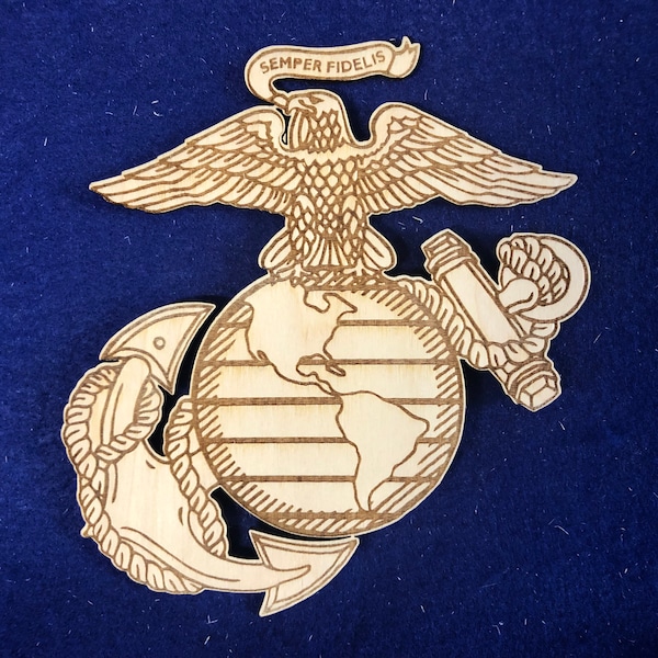 USMC EGA/Eagle Globe Anchor/Marines, etched