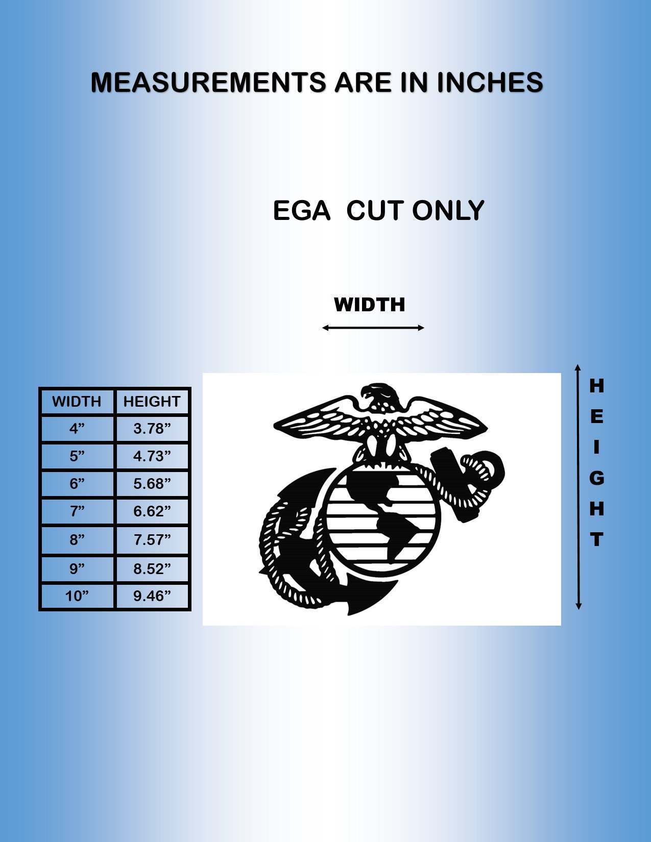 USMC Ega/eagle Globe Anchor/laser Cut/marines/logo/wood/diy - Etsy