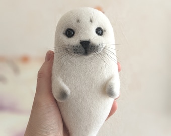 Baby seal for seals lovers Felt seal pup