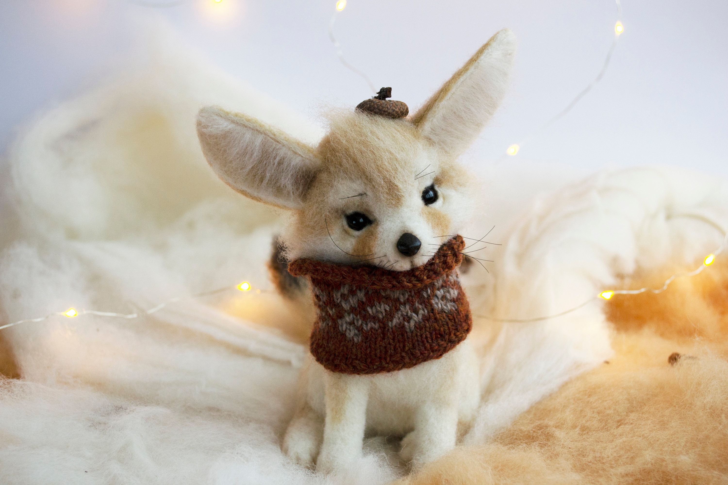 realistic fennec fox plush