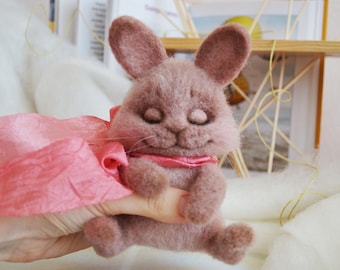 Sleeping Rabbit - Etsy