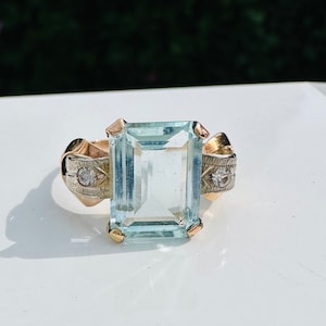 Aquamarine Vintage Ring