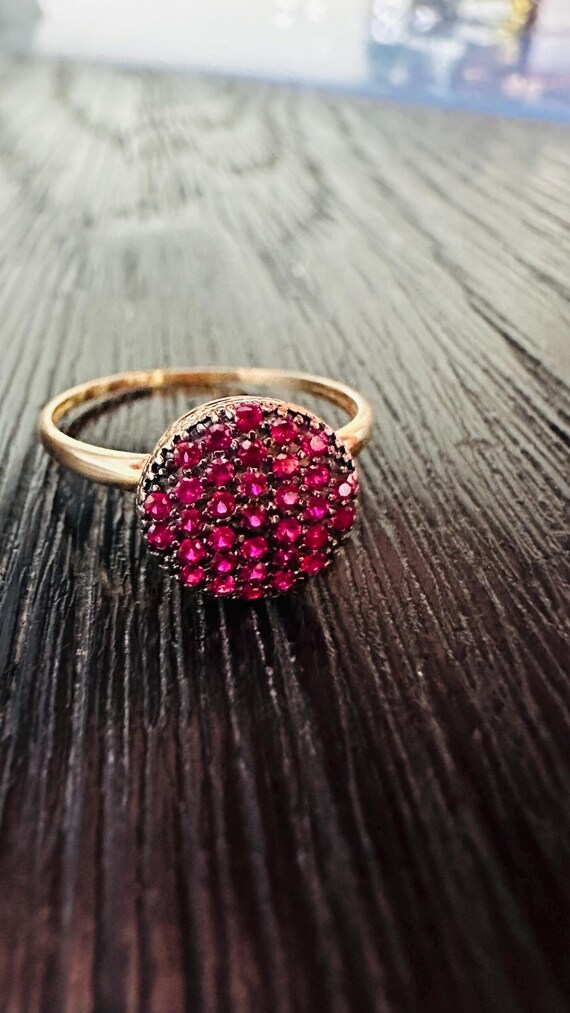 Cluster Ruby Ring - image 4