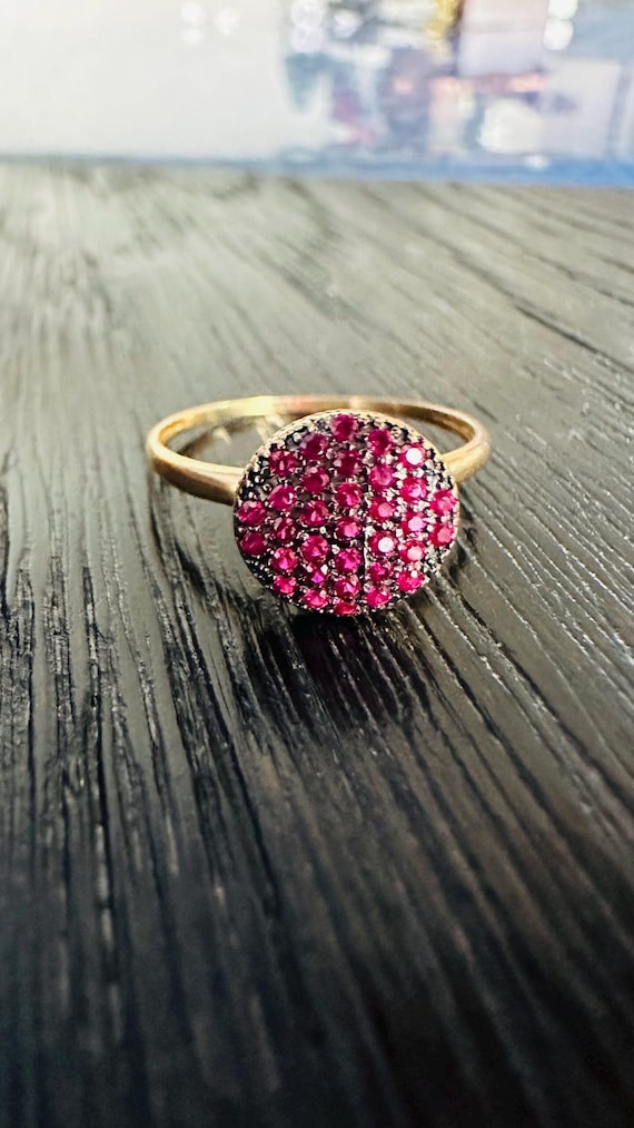 Cluster Ruby Ring - image 5