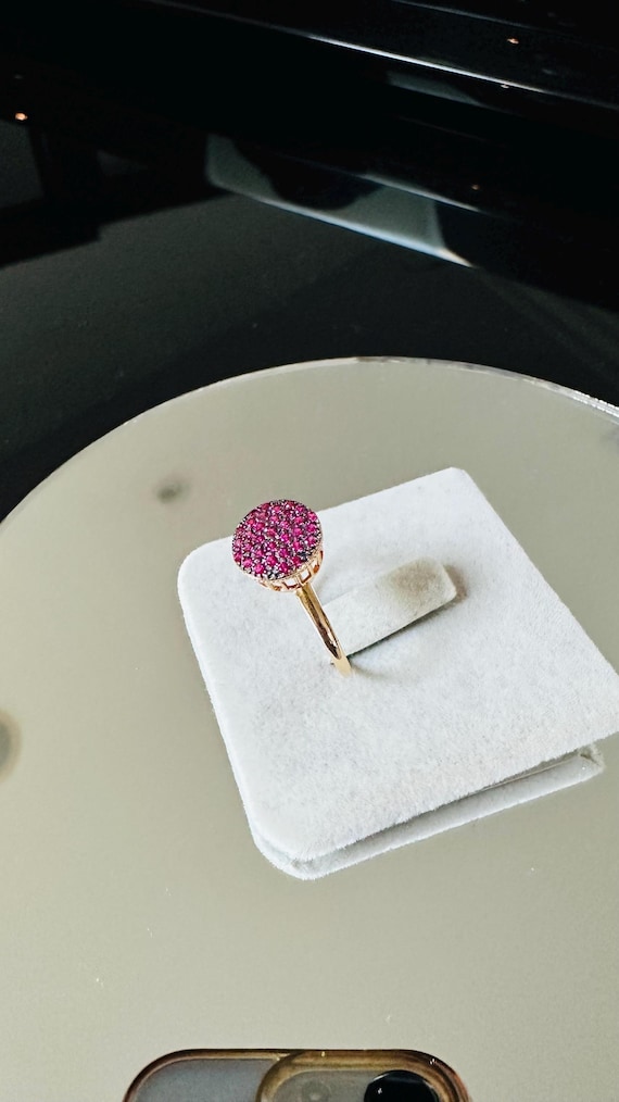 Cluster Ruby Ring - image 3