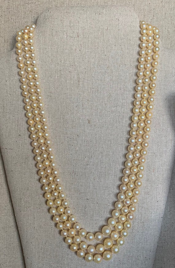 Vintage Pearl Necklace - image 3